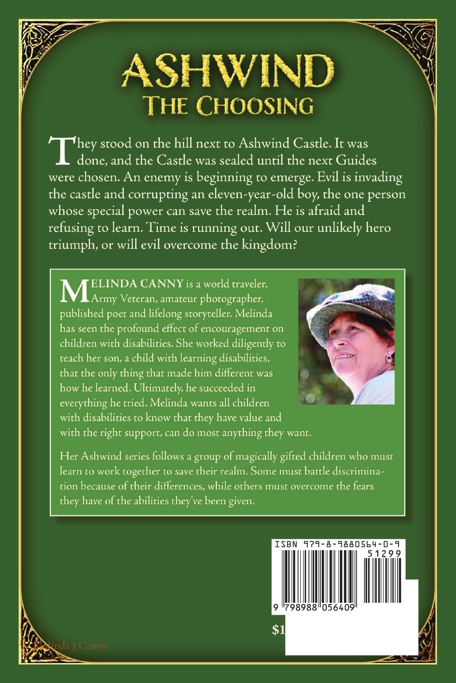 The back cover of Ashwind book 1